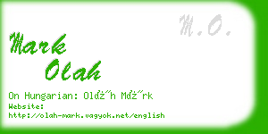 mark olah business card